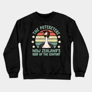 The Puteketeke Bird New Zealand's Bird of the Century Crewneck Sweatshirt